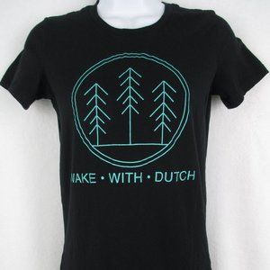 Dutch Bros Tshirt Trees Junior Women S Black